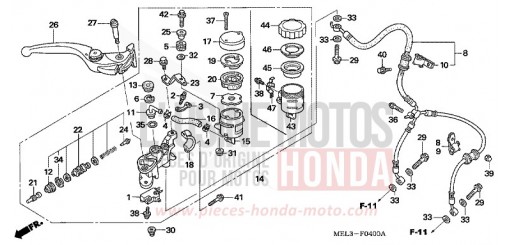 FR. BRAKE MASTER CYLINDER CBR1000RR5 de 2005